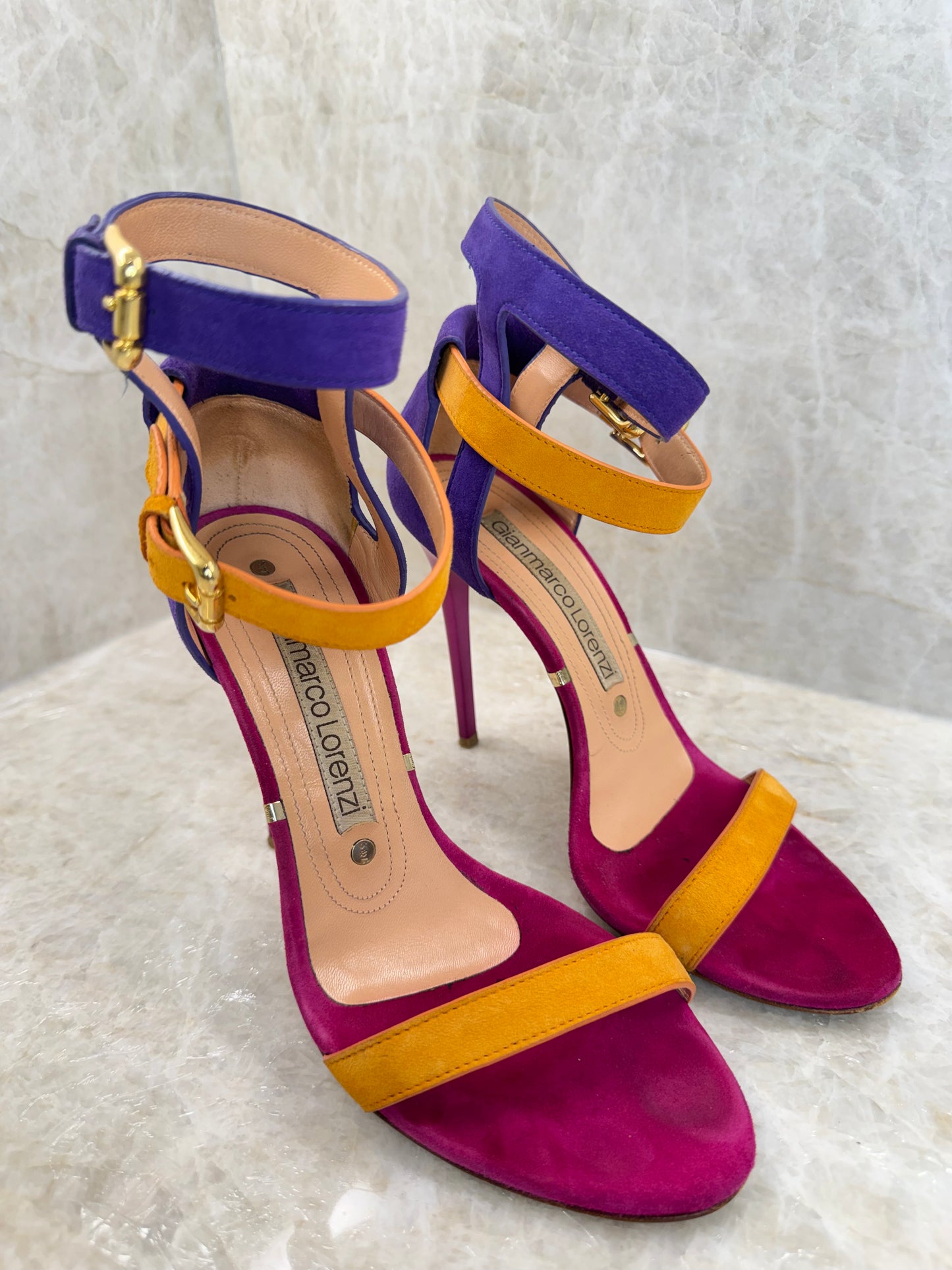 GIANMARCO LORENZI COLORBLOCK HEEL | SIZE 37