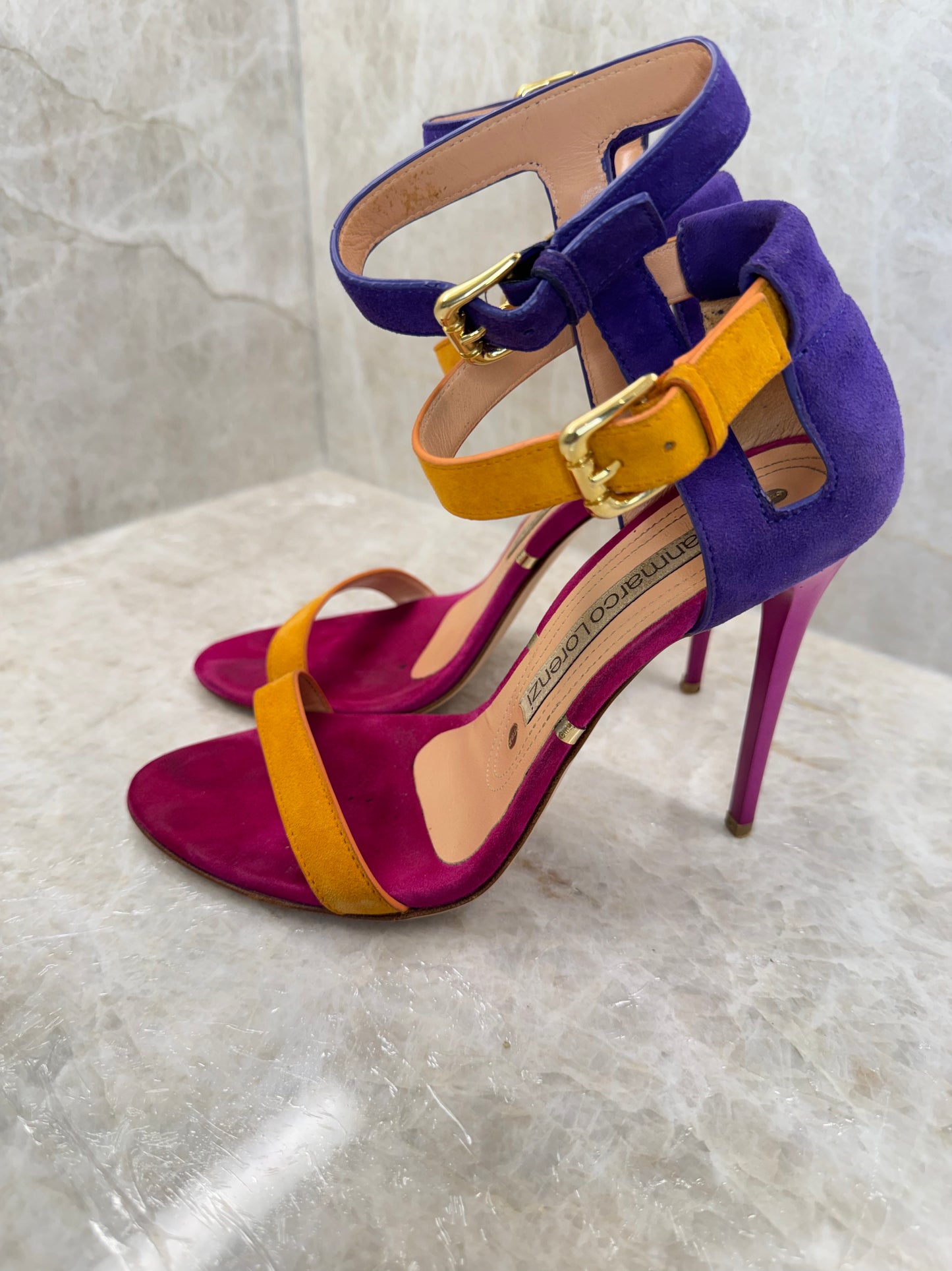 GIANMARCO LORENZI COLORBLOCK HEEL | SIZE 37
