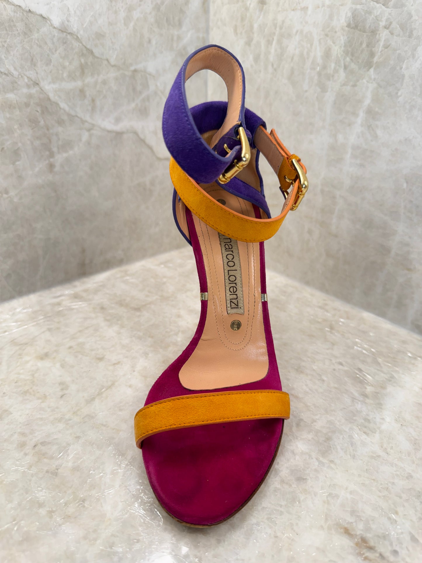GIANMARCO LORENZI COLORBLOCK HEEL | SIZE 37