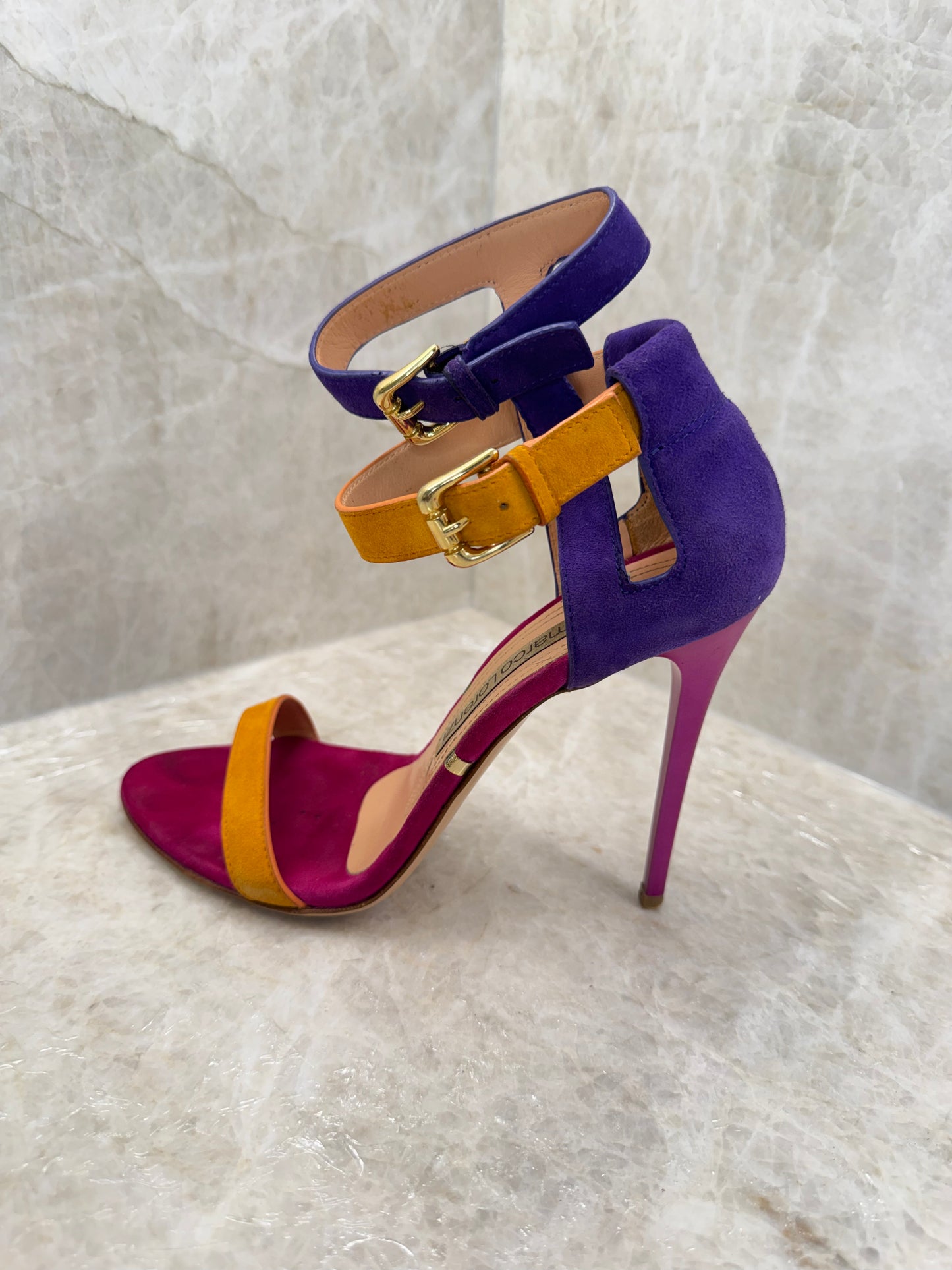 GIANMARCO LORENZI COLORBLOCK HEEL | SIZE 37