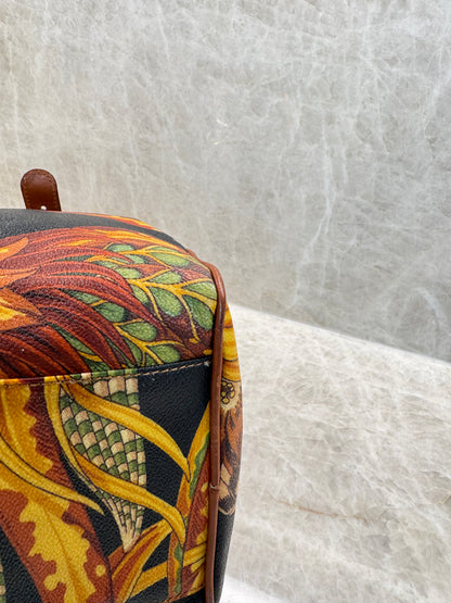 SALVATORE FERRAGAMO SERI TROPICAL PRINT BOSTON BAG